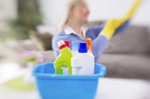 Final safety reminder for professional carpet cleaning work