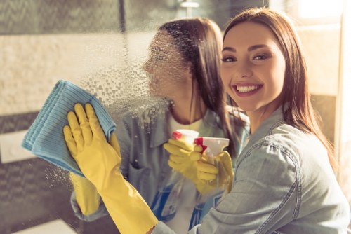 Professional carpet cleaning process focused on quality and detail
